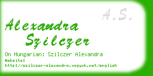 alexandra szilczer business card